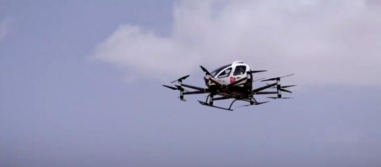 Watch: UAE’s first passenger-carrying drone trial takes place in Abu Dhabi