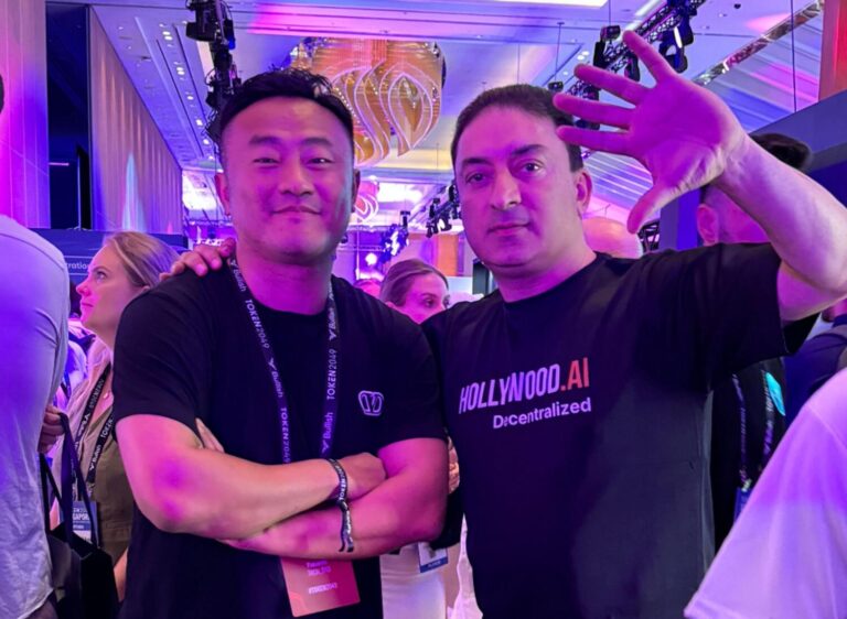 Ben Zhou, co-founder and CEO of Bybit, with Sheeraz Hasan