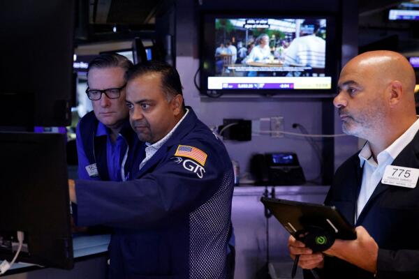 Traders at the New York Stock Exchange.